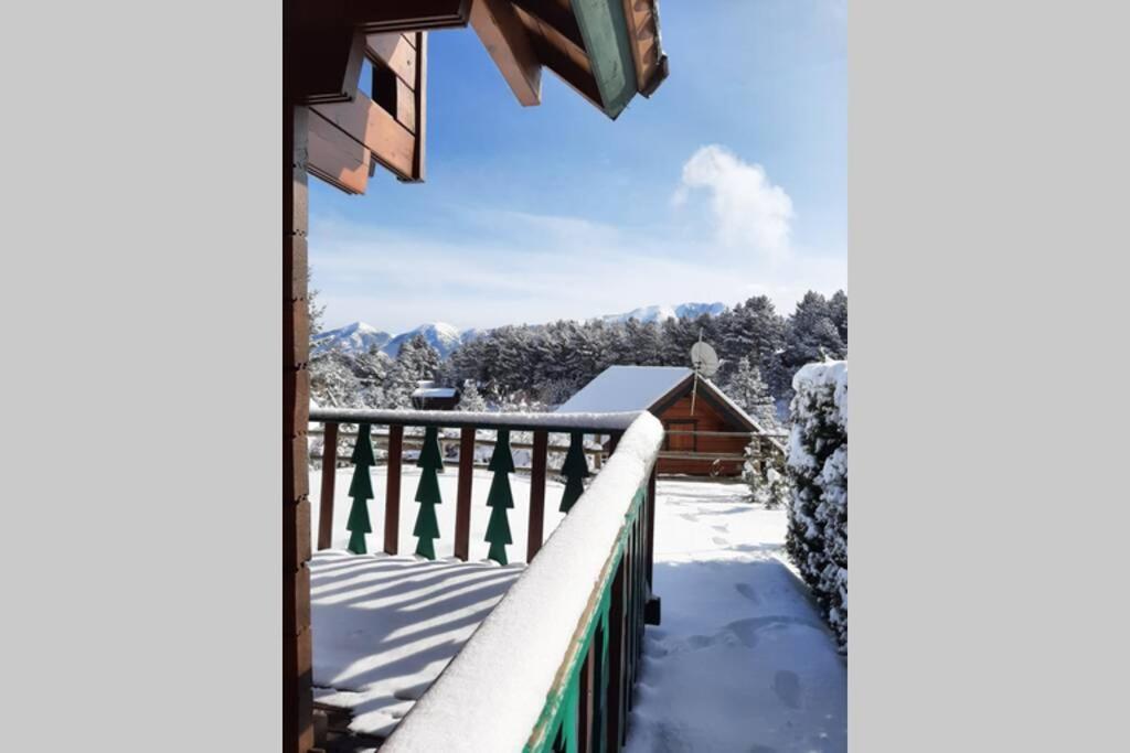 Maison De Bois Finlandaise Au Pied Des Pistes Bolquere Pyrenees 2000 Eksteriør billede